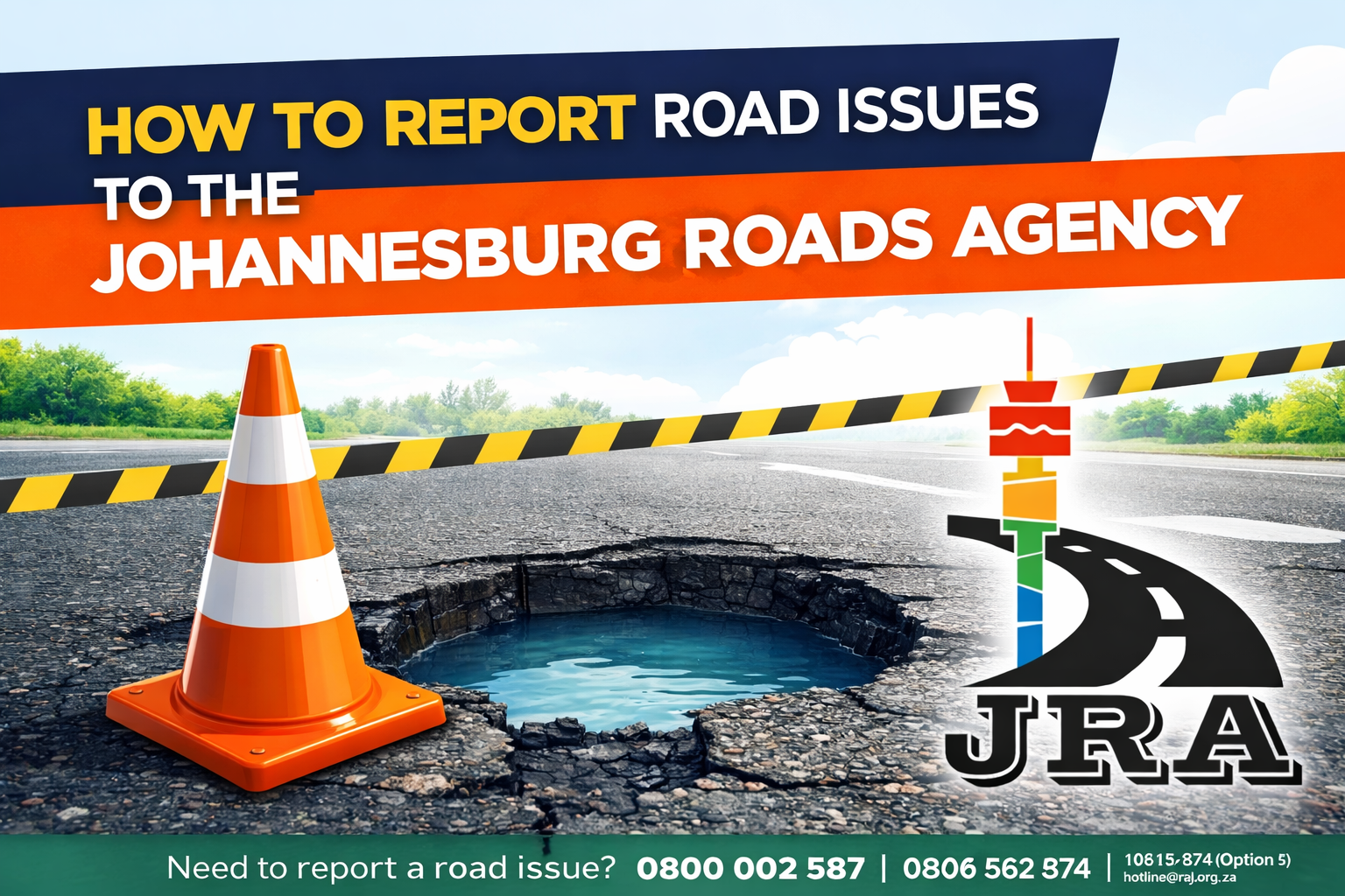 How to Report Road Issues to the Johannesburg Roads Agency (JRA)